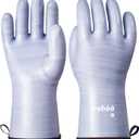 LANON Protection Wahoo Liquid Silicone Smoker Oven Gloves, Food-Contact Grade, Heat Resistant Gloves for Cooking, Grilling, Baking, Purple, M/8