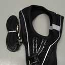 YIMEIS Dog Harness and Leash Set, No Pull Soft Mesh Pet Harness, Reflective Adjustable Puppy Vest for Small Dogs, Cats (M, Black) fit Small (Medium (Pack of 1))