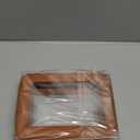 SANHECUN Toiletry bag waterproof cosmetic organizer with handle large opening for travelling car organizer (Brown) (Carry on 8 inch)