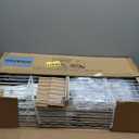 Ulif E12C Heavy Duty Closet Organizer SystemFreestanding Clothing Racks for Hanging ClothesAdjustable Garment Rack 71" W x 16" D x 76.5" H Hold 960 lbsWhite Clothing Rack with Black Dustproof Cover