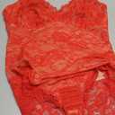 FeelinGirl Shapewear Bodysuits for Women Lace Shapewear Tummy Control V-Neck Sleeveless Bodysuit Tops Jumpsuit XL