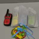 Wishouse Walkie Talkies for Kids Adults Long Range,Xmas Birthday Gift for 3 4 5 6 7 8 9 10 Year Old Boys Girls,Hiking Camping Gear Toys with Lamp,Lanyards,VOX,Easy to Use,4 Pack(No Battery No Charger) (Red Blue Yellow Green)