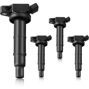 4PCS Ignition Coils Fit for 2002-2009 Toyota Camry Rav4 Highlander Corolla Solara 2.0L 2.4L Coil Packs Compatible With Scion TC xB 2.4L UF333 90919-02244 C1330