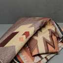 Western Rugs for Living Room, Non Slip Rustic Rug for Bedroom Dining Table Kitchen, Washable Aesthetic Area Rugs for Home Decor, 5ft x 7ft, Warm Beige