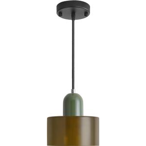 Yunnix Green Pendant Lights - Mid Century Modern Kitchen Island Pendant Light Fixtures for Dining Room and Small Spaces