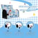 Menkxi 3 Pcs Easter Mailbox Covers 21 x 18 Inch Easter Magnetic Mailbox Covers Wraps Post Letter Box Cover for Outdoor Garden