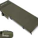 ONETIGRIS SUPRAGRIS Camping Cot, Support Up to 400lbs, Lightweight Comfortable Folding Bed for Camping, Hiking, Backpacking, Travel, Car Trips, Office Nap (Ranger Green)
