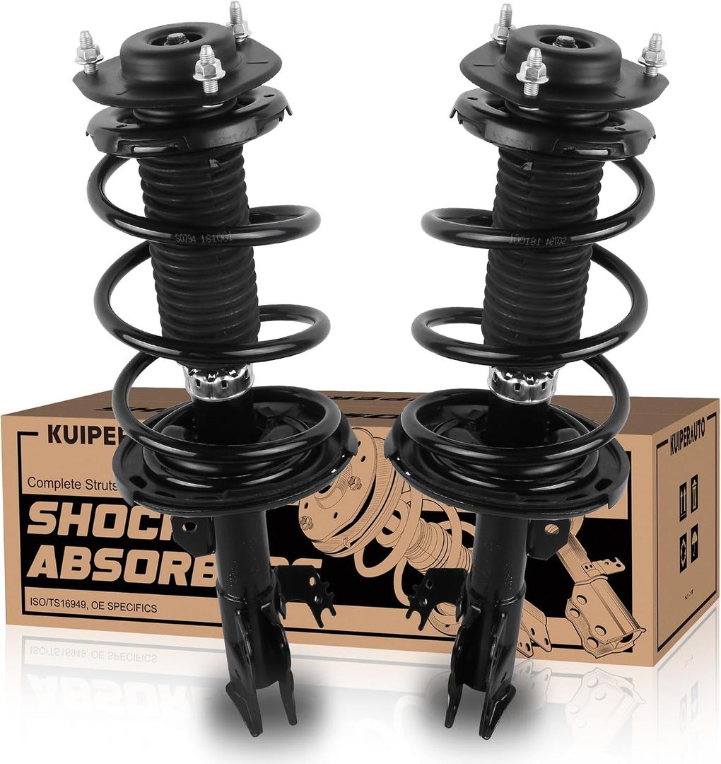 KUiPERAUTO 2PCS Front Complete Strut Spring Assembly Shock Absorber Kit for 2012-2014 Toyota Camry 2.5L/3.5L FWD, LE/XLE/Hybrid Models, 2x Front Struts, 12-17 Toyota Camry SE