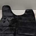 Buganda Memory Foam U-Shaped Contour Toilet Rugs, Non Slip Absorbent, Thick Soft Washable Bathroom Mat, Floor Carpet Bath Rugs Mat for Toilet Base (24" x 20", Black)