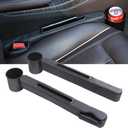 Car Accessories,Car Gap Plug,with Pocket Organizer and Removable Cupholder,Cup Holder for Car,3in1 Car Seat Gap,Prevent Small Items from Falling,Car Seat Gap Storage.(Black) (Black2)