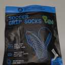 Lux Dual Grip Socks - Soccer Grip Socks for Men and Women. GripArray Performance & Comfort (Small, Blue)