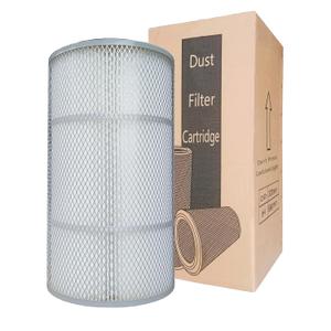 Dust Collector Filter Industrial Flame Retardant Cartridge with Outer Mesh - OD: 12.6'' H: 26'' (320 * 660mm) for Powder Dust Collector Sand Blast Coating Shot Blasting Machine Filter Element (large)