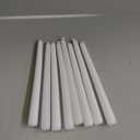 36 Pack White Taper Candles, 7-8 Hours Burn Time, Unscented, Smokeless and Dripless, 0.8 x 10 Inch Dinner Candle Set for Household, Wedding, Party and Home Dcor Candlesticks