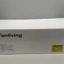 52 Inch 6 Speed High CFM Quiet DC Motor Modern Ceiling Fan with Lights Remote Control, 3 Blade White Gold Indoor Bedroom Living Room Ceiling Fan