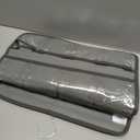 Foldable Clear Hanging Travel Toiletry Bag Cosmetic Organiser Storage (Grey)