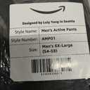 LULY YANG DSP Men's Active Pant, 6XL Black