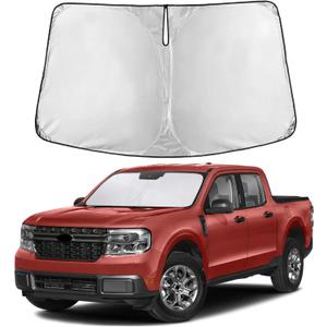 EcoNour Windshield Sunshade Compatible for Ford Maverick 2021-2024 2025 2026, Sun Visor for Front Windshield & Window Sun Shade Cover, UV Heat Blocker & Protector, Car Accessories