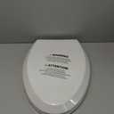 Quick Flip Elongated Toilet Seat with Built-In Potty & Splash Guard for Toddler Training, Slow Close - Jool Baby