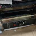 Commercial Panini Grill Grooved Press Sandwich Maker Industrial Panini Machine Single Grill Big (Big Ribbed Top And Bottom)