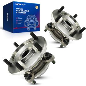 KAX 515202 Pair Front Wheel Hub Bearing Compatible with 2007-2009 Toyota Tundra 4.7L 4WD