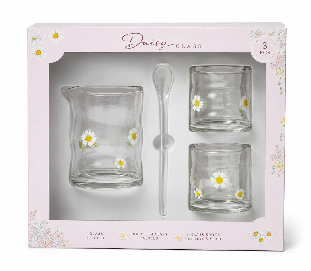 Mixing Glass Cocktail 4Pcs Set Daisy