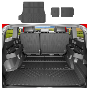 5 Seats Cargo Mat Compatible with 2025 Toyota 4Runner Trunk Liner Cargo Liner Backrest Trunk Mat (Not for Hybrid EV&i-Force MAX) Replacement for 2025 Toyota 4Runner Accessories , 70x16x56