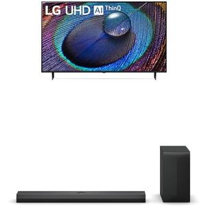 LG 50-Inch Class UR9000 Series Alexa Built-in 4K Smart TV (3840 x 2160),Bluetooth, Wi-Fi, USB, Ethernet, HDMI 60Hz Refresh Rate, AI-Powered 4K,Black, 3.1.1 ch. Sound Bar with Dolby Atmos