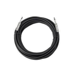 15ft 12AWG Speaker Cable 1/4" TS to 1/4" [True OFC Pure Copper, NOT CCA] Heavy Duty Audio Wire for Guitar Amp, PA System, Stage Monitor & Church - Gold Plated Tips (Single)