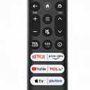 RC813 Remote Control Compatible with TCL Google TV LED QLED 4K UHD Smart TVs Replacement S4 S5 Q6 QM7 Series, 40ft Range, Netflix Shortcut Large Button Design