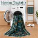Lahome Insect Washable Rugs 8x10, Soft 8x10 Area Rugs for Living Room, Non Slip Bedroom Rug Under Bed Ultra-Thin Large Carpet for Dining Room Office Playroom Vionnet(8'x10',Dark Green)