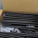 MOGELAFOO Portable Closet Wardrobe, 67Inch Clothes Organizer with 4 Hanging Rods and 8 Shelves, NonWoven Fabric Cover, Large Capacity Storage for Bedroom and Living Room, Grey