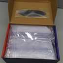 JOLLY CHEF 300 Count Clear Plastic Forks Heavy Duty, 7.1" Heat Resistant Solid and Durable Plastic Forks Disposable, Disposable Bulk Cutlery Suitable for Parties Supply Events Everyday Use