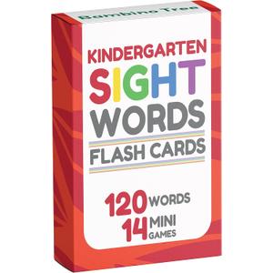 Sight Words Flash Cards Kindergarten - 120 High Frequency Words from Dolch's and Fry's Lists for 4-6 Years