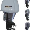 Outboard Motor Cover for Yamaha 4.2L F225 / F250 / F300 4.2L V6 Offshore Engine Cover Yamaha, Waterproof Heavy Duty 600D Oxford with Cotton Lining Fade Resistant Boat Engine Hood Cowling Cover