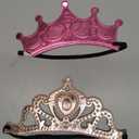 Yaomiao 44 Pcs Foam Crowns for Kids Princess Tiaras Crowns Bulk Diamond Sticker Making Kits for Birthday Party Supplies