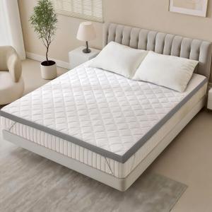 Extra Firm Mattress Topper Full Size, 3 Inch High-Density Foam Bed Topper for Extra Support, Pain Relieving Foam Mattress Pad with Removable Cover, No Smell, CertiPUR-US Certified, 75"x 54"