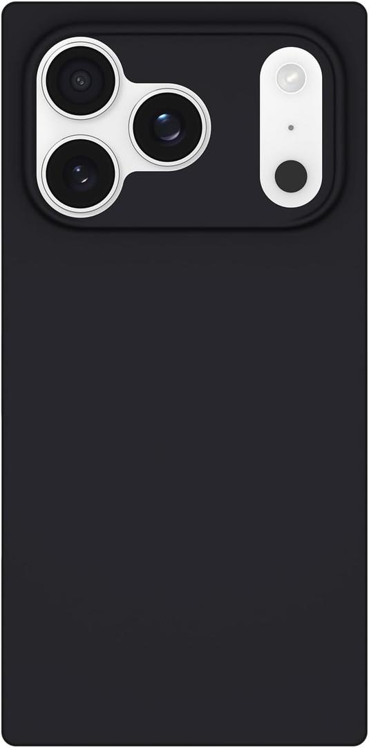 Flaunt Official Square Protective Case - Compatible with iPhone 17 Pro - Compatible with MagSafe & Wireless Charging - Drop-Tested & Shockproof - (Matte Black)