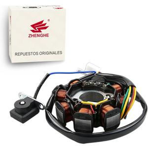 GY6 Stator 8 Coil, Compatible with 125cc 150cc Engines (152QMI 157QMJ) - Fits Chinese Scooters, Mopeds, ATVs, Go Karts, Quads like Taotao, Jonway, Icebear, Baja, Coolster, Lance, SUNL, Vento