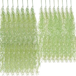 Cindeer 15 Pcs Spanish Moss Faux Hanging Moss Garland Fake Greenery Artificial Decor for Crafts(33 Inch, 43 Inch, Green)