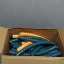 Libima 16 Pcs Toy Color Hoop for Kids, Detachable Adjustable Light Weight Plastic Colored Hoops Toy Circles for Party Games, Dance, Dog Agility (28 Inch, Red, Teal, Orange, Yellow)