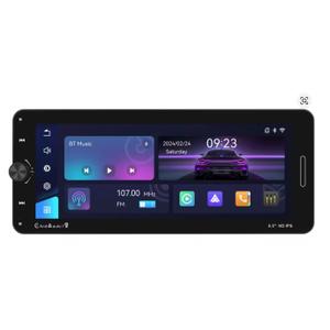 LeeKooLuu 6.9" Screen Wireless CarPlay Portable Smart Car Multimedia Player Android Auto Bluetooth Music AirPlay FM Transfer 