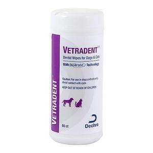Vetradent Dental Wipes, 60 ct