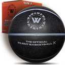 WAWAWEWA The Official Silent Basketball X (Size 7)  Uncompressed Indoor Basketball for Quiet Dribbling  Grooved Airless Indoor Training PU Foam Basket Ball  Ready to Play for All Ages (29.5")