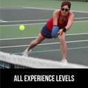 Gorilla Gear USAPA Approved Pickleball Starter Set, Fiberglass Paddles with Bag and Balls, Indoor Outdoor Court Use, Comfortable Racket Grip, Oversized Sweet Spot Pickle Ball Paddle for Men, Women (Blue)