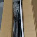 Universal TV Stand - Table Top TV Stand for 27-60 inch LCD LED TVs - 9 Level Height Adjustable TV Base Stand with Tempered Glass Base & Wire Management, VESA 400x400mm