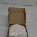 Dingion 50 ft White Tinsel Garland White Garland for Christmas Tree Fluffy Twist Ornaments for Winter Holiday Indoor Home Decorations, (Snowy)