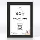 97 Decor Black Picture Frame 4x6 - Photo Frame With Plexiglass, 4 By 6 Black Wooden Poster Frame for Pictures (4x6 - 1 Pack)
