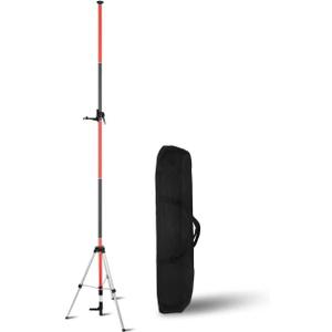 Telescoping Pole, Telescoping Laser Level Support Pole with Tripod and Mount for Lasers Level of Rotary and Line Lasers