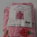 MIZZEO Kids Wearable Blanket Hoodie, Oversized Sherpa Wearable Blanket with Hood Pocket and Sleeves for Toddlers, Cute Hoodies 2-6 Year Old Girls Youth Birthday Gifts (Strawberry)