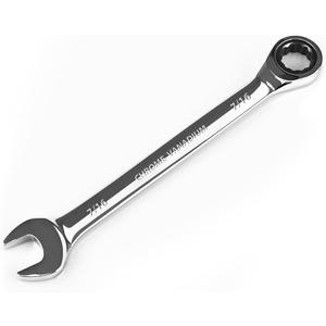 2 x Egofine 7/16 inch Ratcheting Combination Wrench SAE, Industrial Grade Gear Spanner with 12-Point Design, 72-Tooth Ratchet, Chrome Vanadium Steel